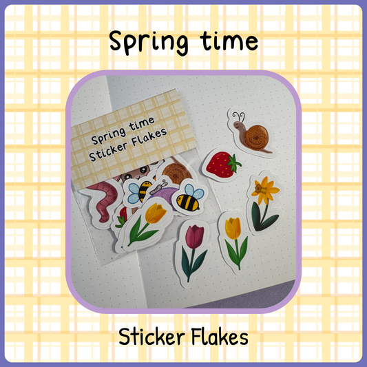 Sticker Flakes - Spring time
