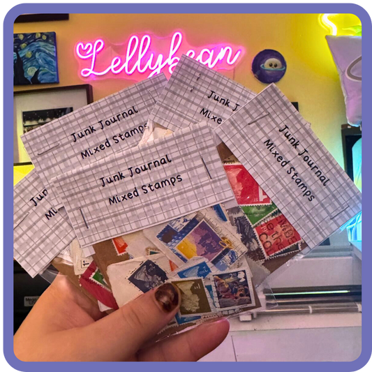 Junk Journal - Mixed Postage Stamps
