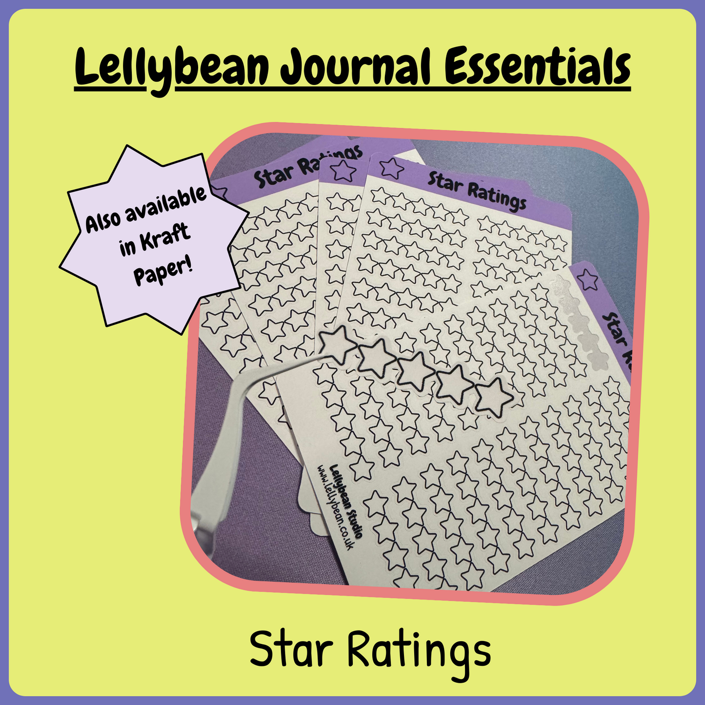 Lellybean Journal Essentials - Star Ratings