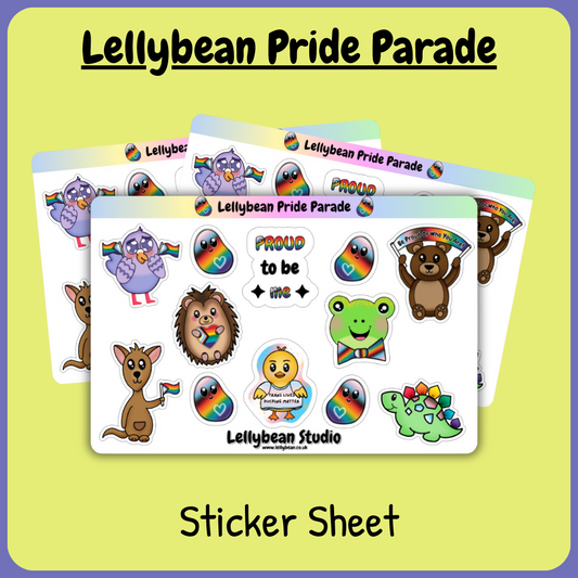 Lellybean Pride Parade - Sticker Sheet