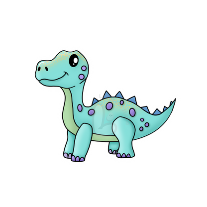 Cute Pastel Dinos - Die Cut Stickers