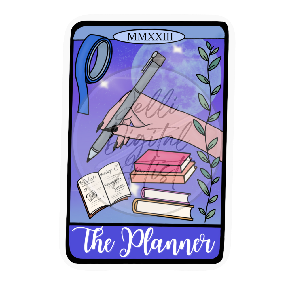 "The Planner" Die Cut Sticker