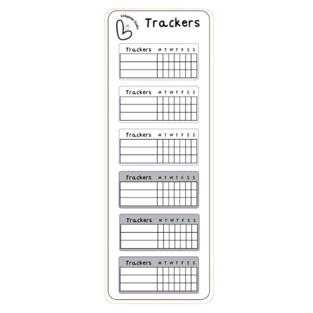 Lellybean Journal Essentials - Half Sheet Trackers