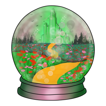 Green Cities And Pink Bubbles - Die Cut Stickers