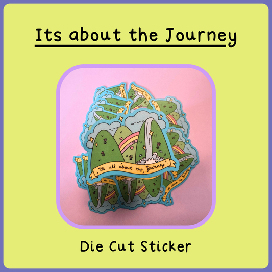 All About the Journey - Die Cut Sticker