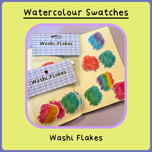 Watercolour Swatches - Washi Flakes