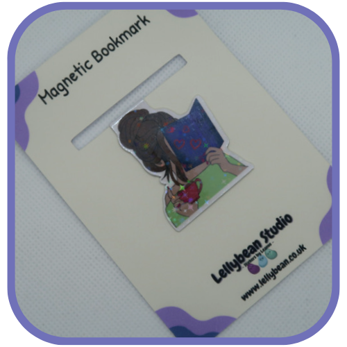 Magnetic Bookmark - Woman Reading