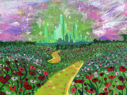 Green Cities And Pink Bubbles - Die Cut Stickers