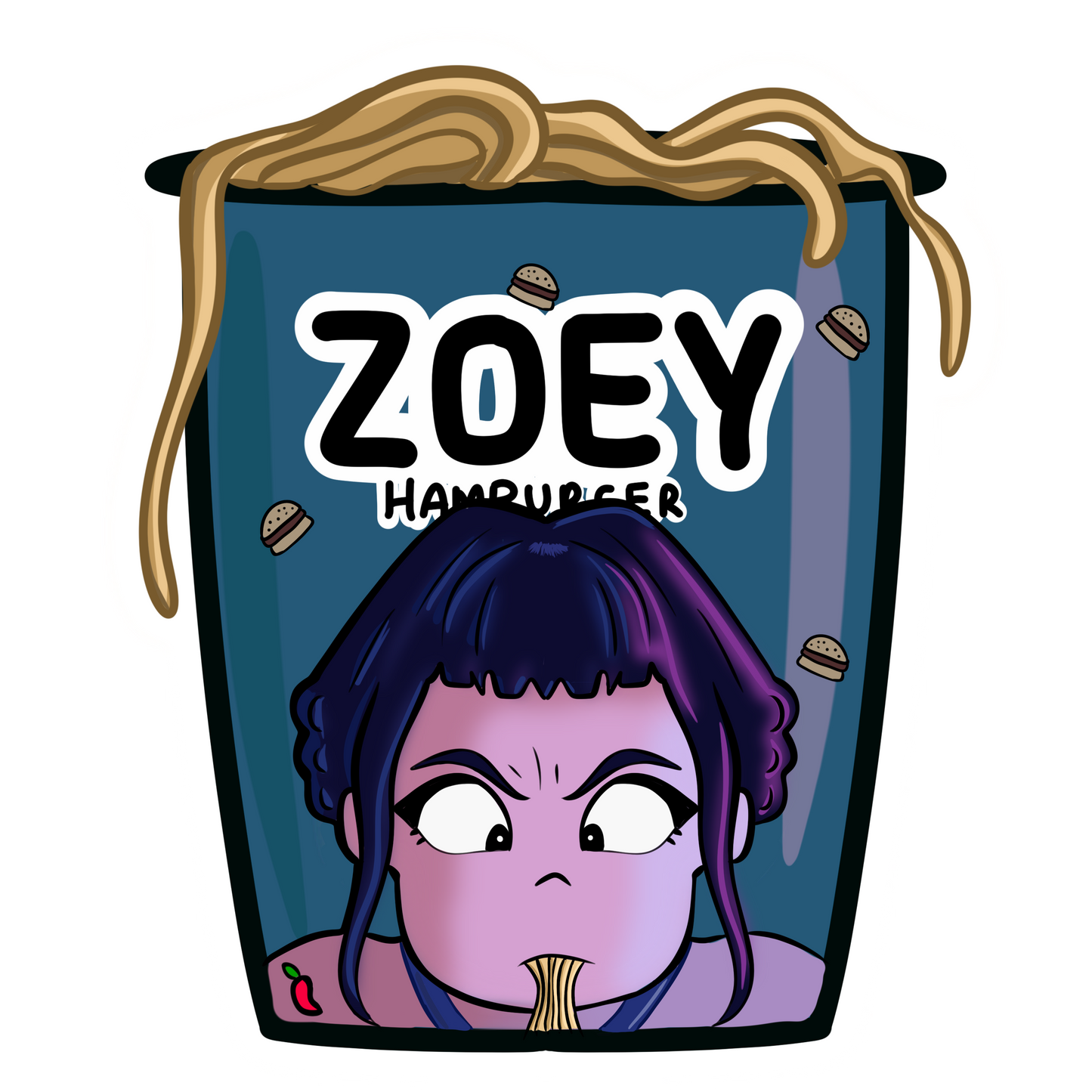 K-Pop Snacks - Noodle Box Stickers
