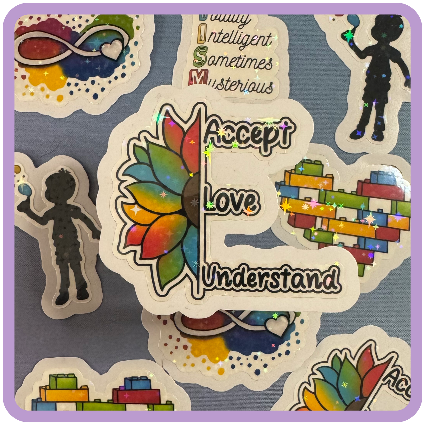 Autism Acceptance Charity Stickers