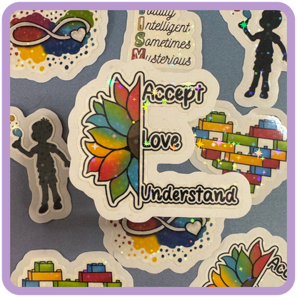 Autism Acceptance Charity Stickers