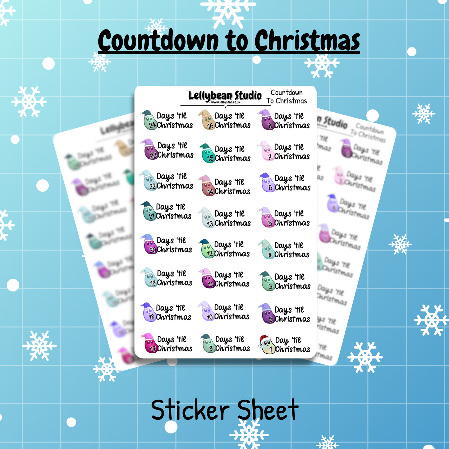 Countdown to Christmas - Sticker Sheet