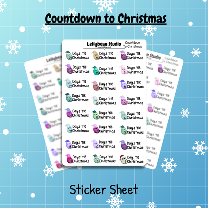 Countdown to Christmas - Sticker Sheet