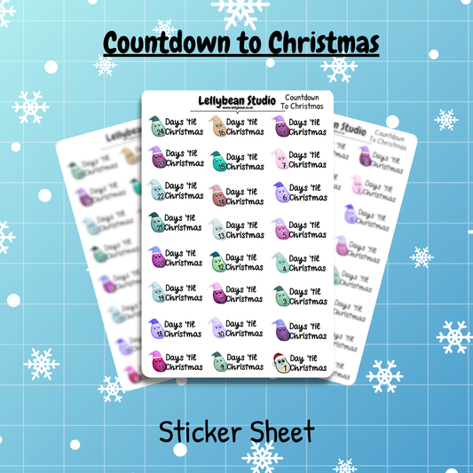 Countdown to Christmas - Sticker Sheet