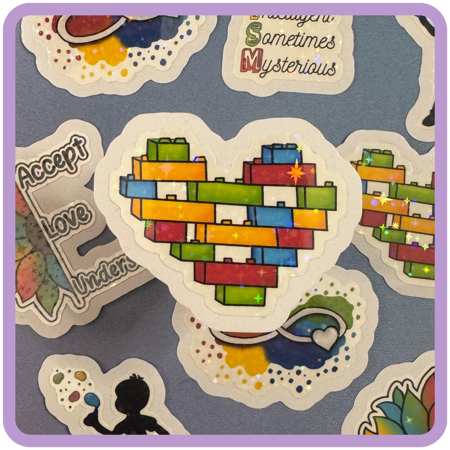 Autism Acceptance Charity Stickers