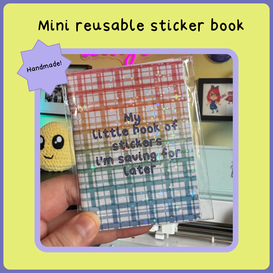 Handmade Mini Reusable sticker book