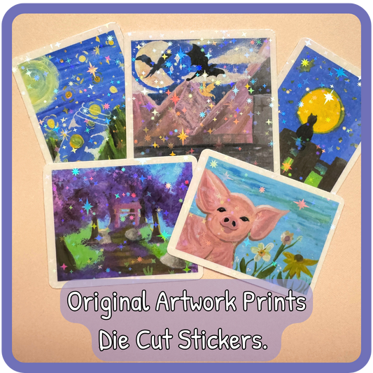 Original Artwork Prints - Die Cut Stickers