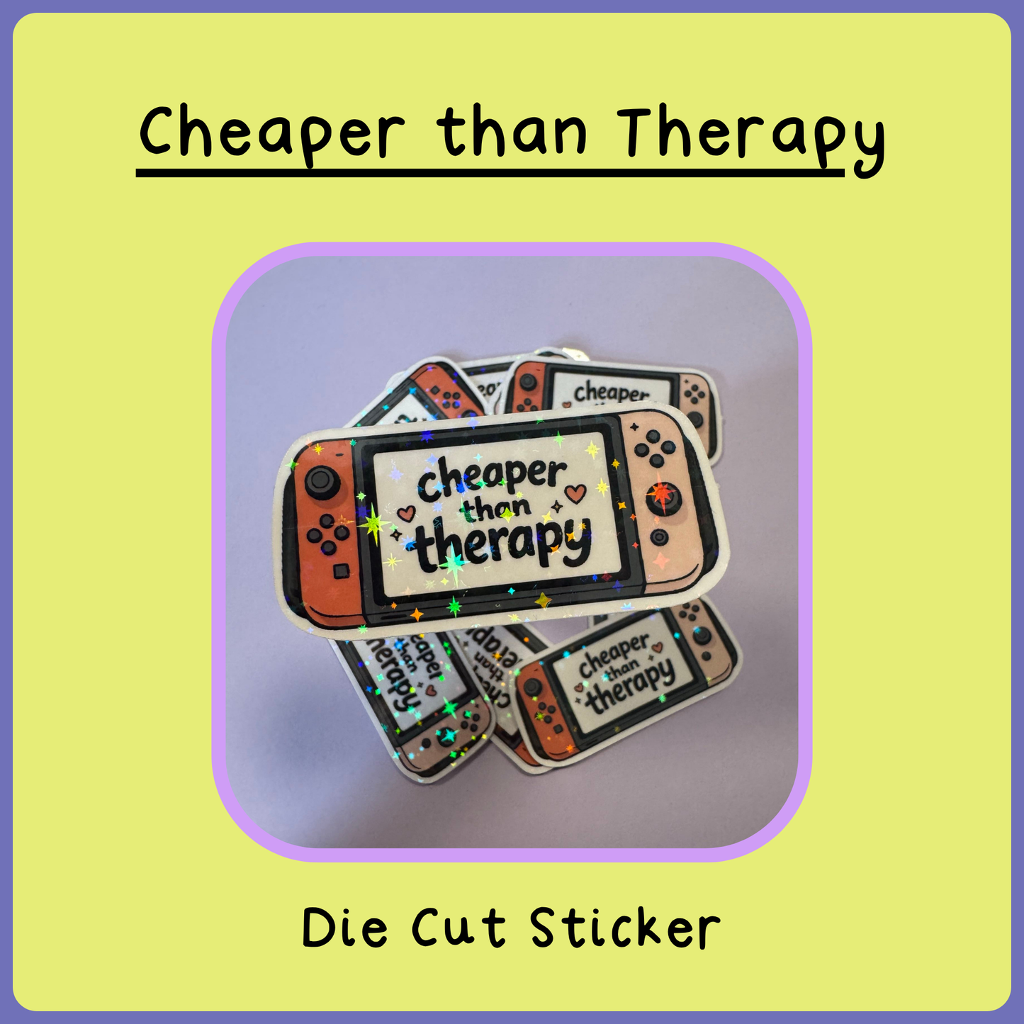 Cheaper Than Therapy - Die Cut Sticker